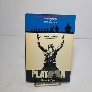 PLATOON by, Dale A. Dye HC DJ Book Club Ed. Based on Screenplay 1986